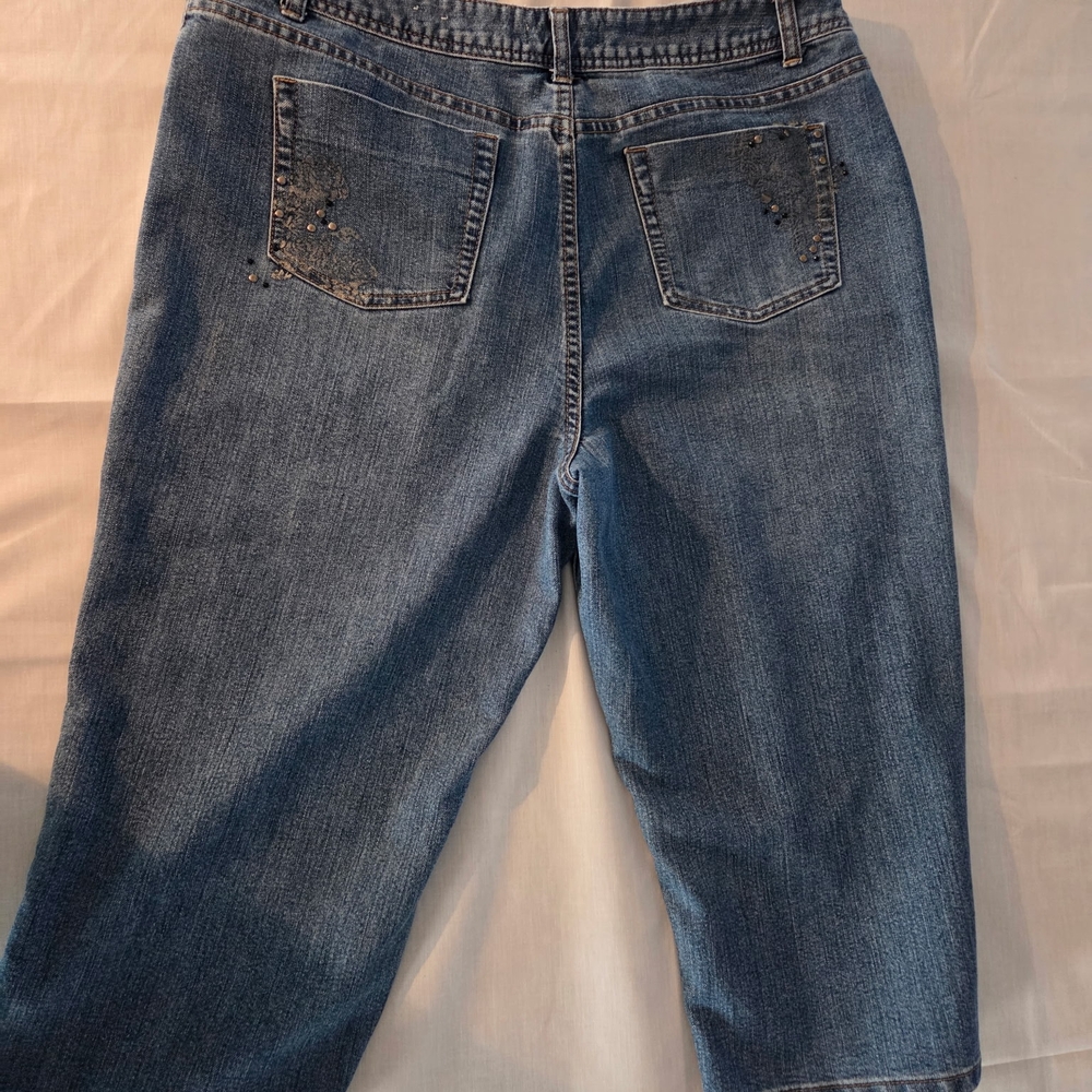 Christopher & Banks Blue Ankle Cropped Jeans‎